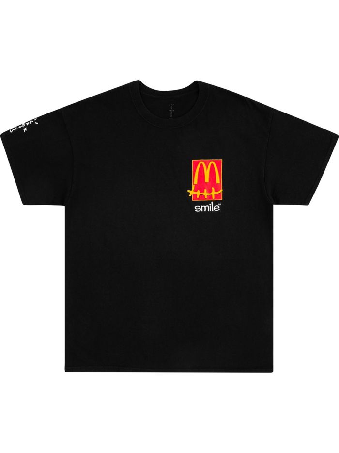 Travis Scott X mcdonald smile t-shirt