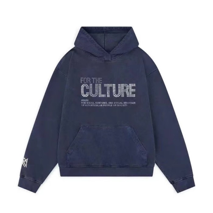 FOR THE CULTURE CRYSTAL HOODIE - NAVY