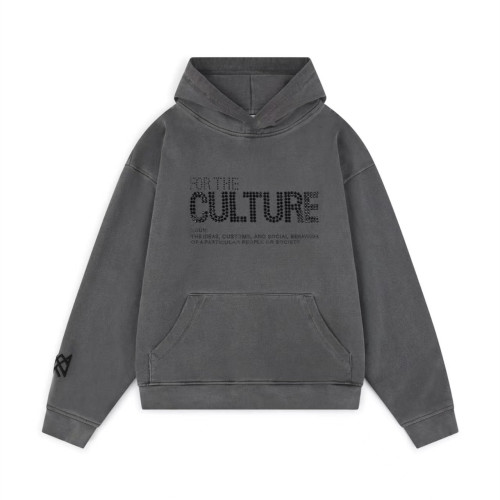 FOR THE CULTURE CRYSTAL HOODIE - GREY