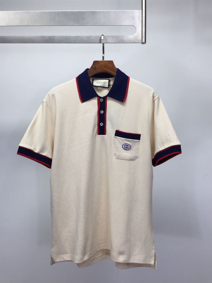 GUCCI COTTON PIQUET POLO WITH INTERLOCKING G – GGS031