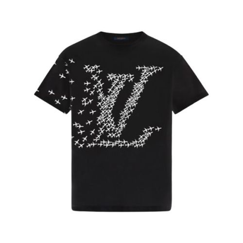 LOUIS VUITTON LV PLANES PRINTED T-SHIRT BLACK – LVTS029