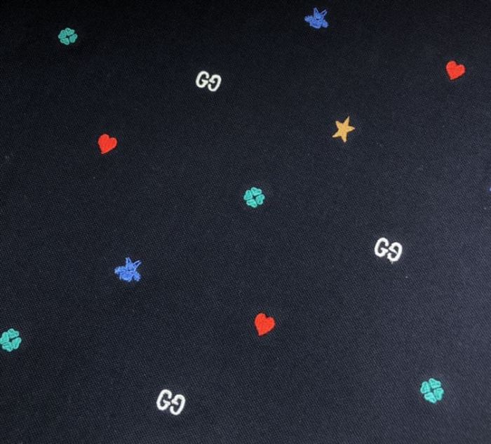 GUCCI POLO WITH SYMBOLS EMBROIDERY – GGS045