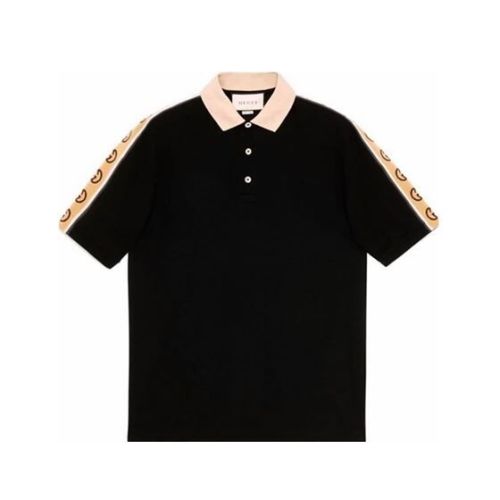 GUCCI POLO WITH INTERLOCKING G STRIPE – GGS015