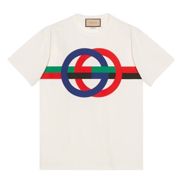 GUCCI ROUND GG PRINT COTTON T-SHIRT – GGS040