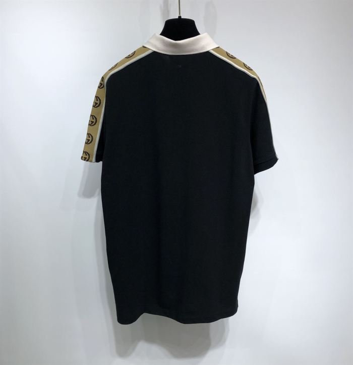 GUCCI POLO WITH INTERLOCKING G STRIPE – GGS015