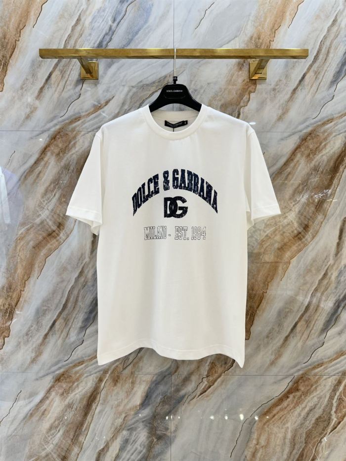 DOLCE & GABBANA COTTON T-SHIRT WITH PRINT – DT003