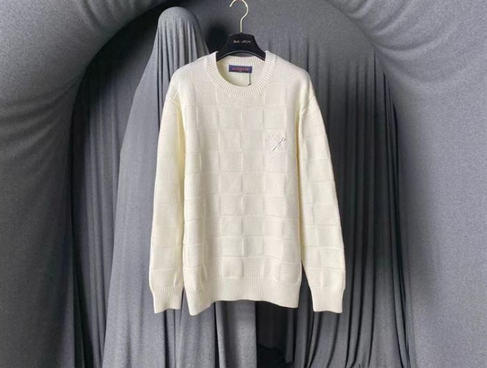 LOUIS VUITTON DAMIER STITCH CREWNECK – LVH045