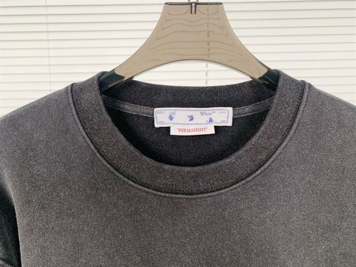 OFF-WHITE DIGIT BACCHUS COTTON SWEATSHIRT CHARCOAL GREY – OS018