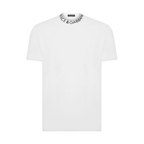 DOLCE & GABBANA ROUND-NECK T-SHIRT WITH DOLCE&GABBANA PRINT – DT004