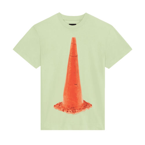 GIVENCHY SLIM FIT T-SHIRT IN JERSEY WITH CERAMIC PRINT IN LIGHT GREEN – GTS004