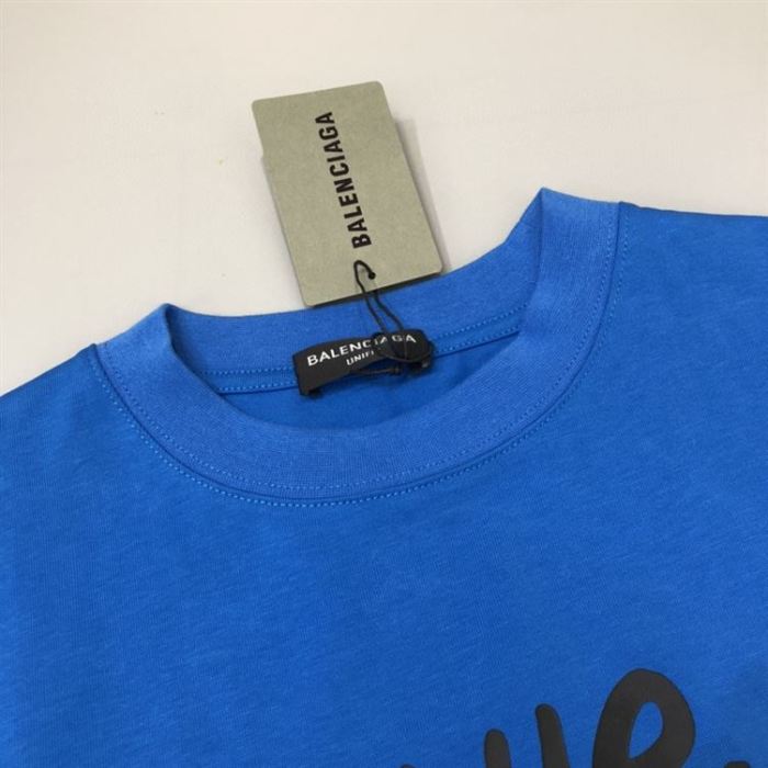 BALENCIAGA MEN’S THE SIMPSONS TM & © 20TH TELEVISION T-SHIRT OVERSIZED IN INDIGO – BAS006