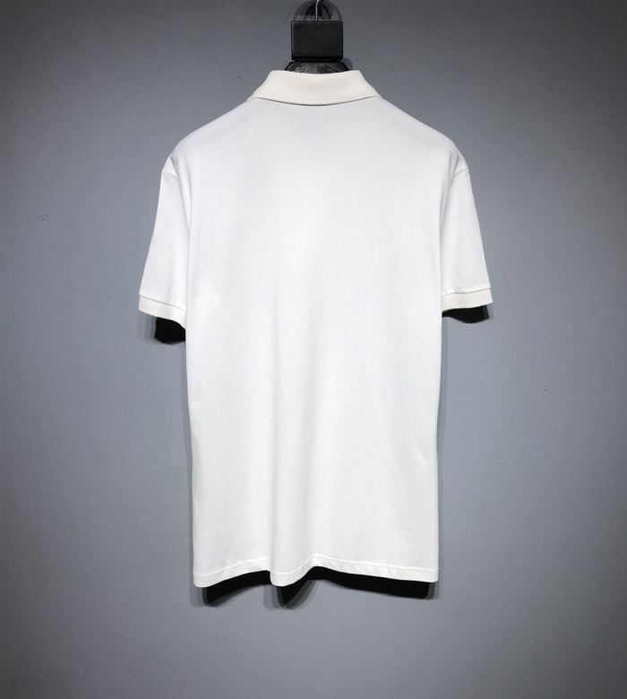 DIOR CD ICON POLO SHIRT WHITE COTTON PIQUÉ – DOT025