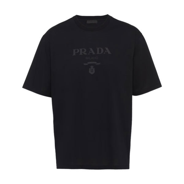 PRADA COTTON T-SHIRT BLACK – PT008