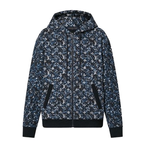 LOUIS VUITTON MONOGRAM ZIP THROUGH COTTON HOODIE – LVH057