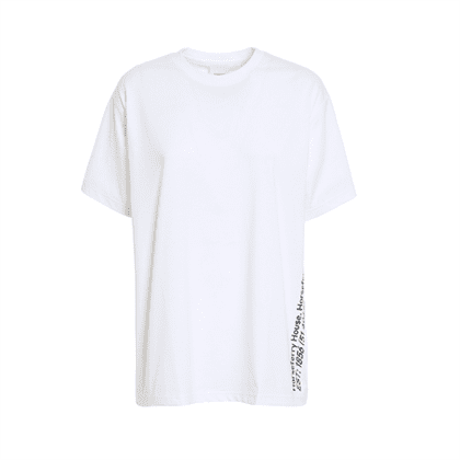 BURBERRY WHITE CARRICK COORDINATE T-SHIRT – BRS031