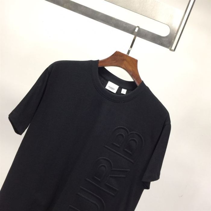BURBERRY EMBOSSED LOGO COTTON OVERSIZED T-SHIRT – BRS025