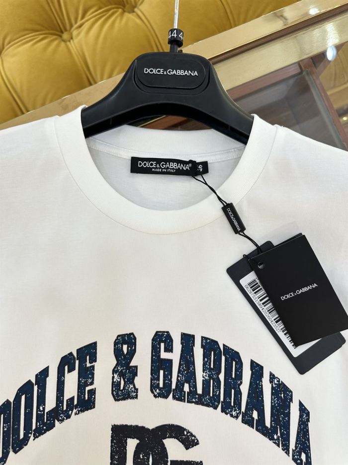 DOLCE & GABBANA COTTON T-SHIRT WITH PRINT – DT003