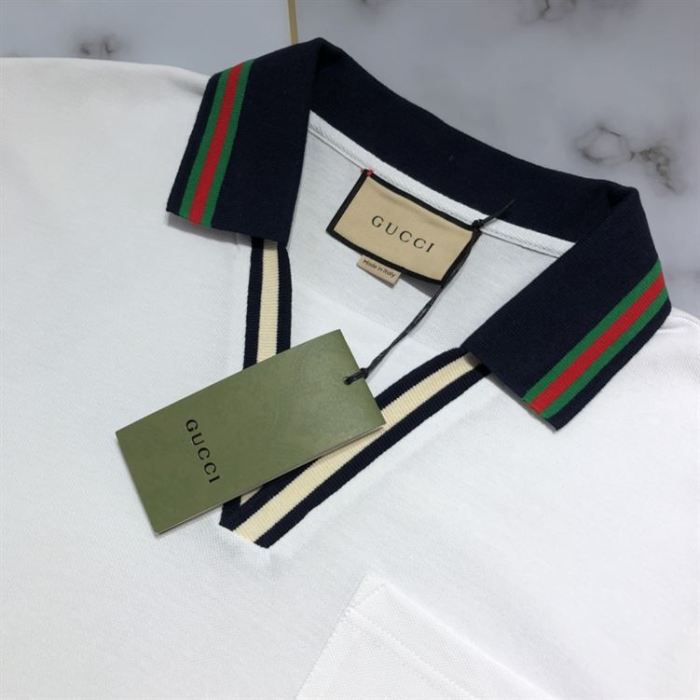 GUCCI COTTON PIQUET POLO SHIRT – GGS042
