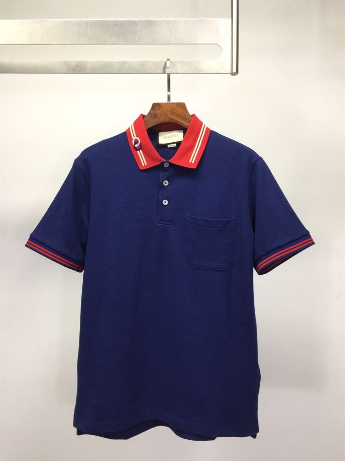 GUCCI COTTON PIQUET POLO WITH INTERLOCKING G – GGS036