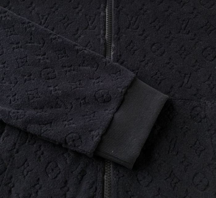 LOUIS VUITTON MONOGRAM FRENCH TERRY ZIP THROUGH HOODIE – LVH047