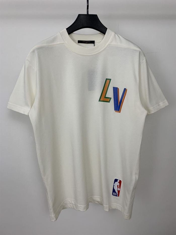 LOUIS VUITTON LV X NBA FRONT-AND-BACK LETTERS PRINT T-SHIRT – LVTS020