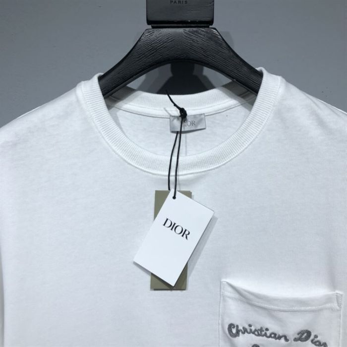 ‘CHRISTIAN DIOR ATELIER’ T-SHIRT RELAXED FIT WHITE COTTON JERSEY – DOT023