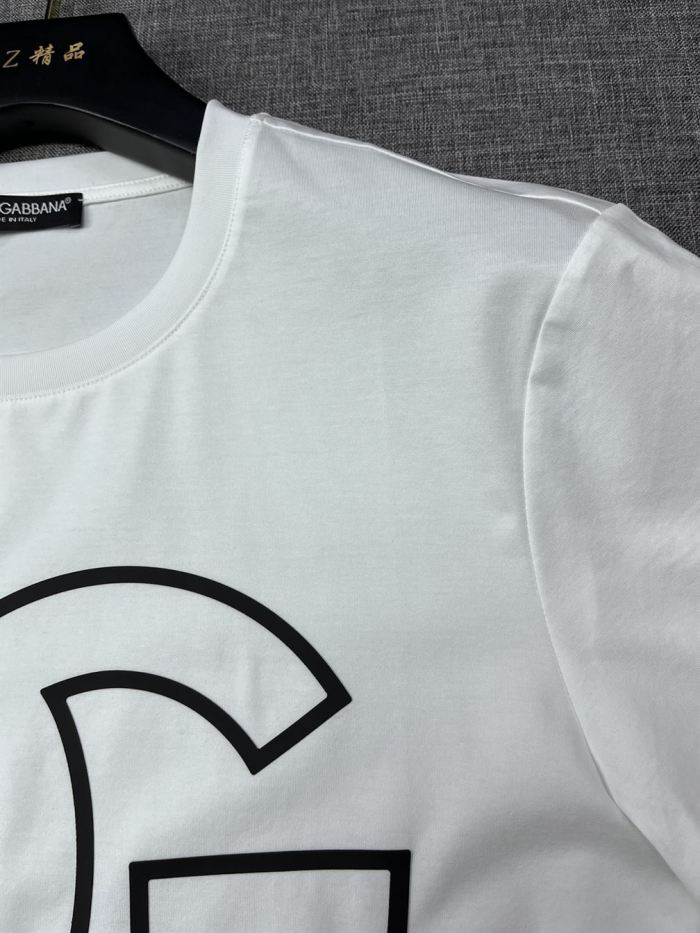 DOLCE & GABBANA COTTON T-SHIRT WITH DG PATCH – DT010