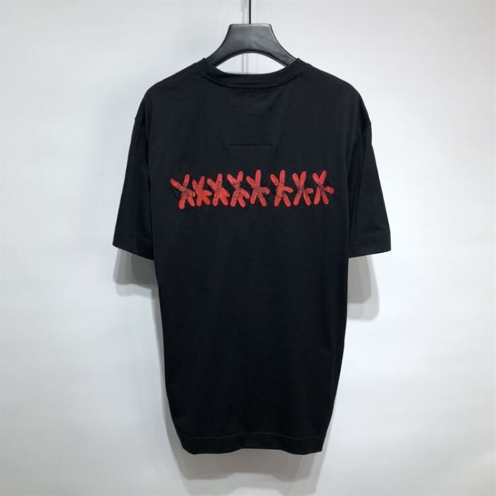 GIVENCHY SLIM FIT T-SHIRT IN JERSEY WITH TAG EFFECT PRINT – GTS002