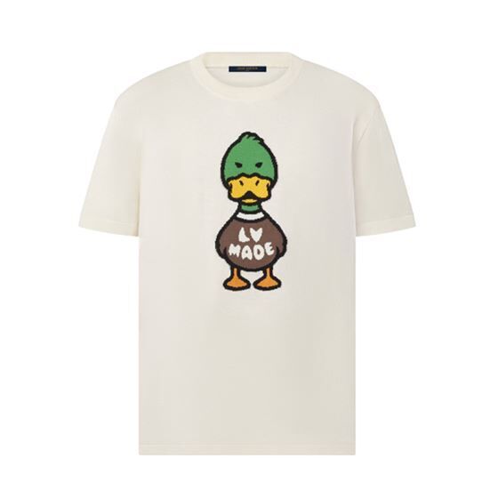 LOUIS VUITTON INTARSIA JACQUARD DUCK CREWNECK – LVTS005