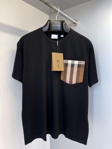BURBERRY VINTAGE CHECK POCKET COTTON OVERSIZED T-SHIRT – BRS012