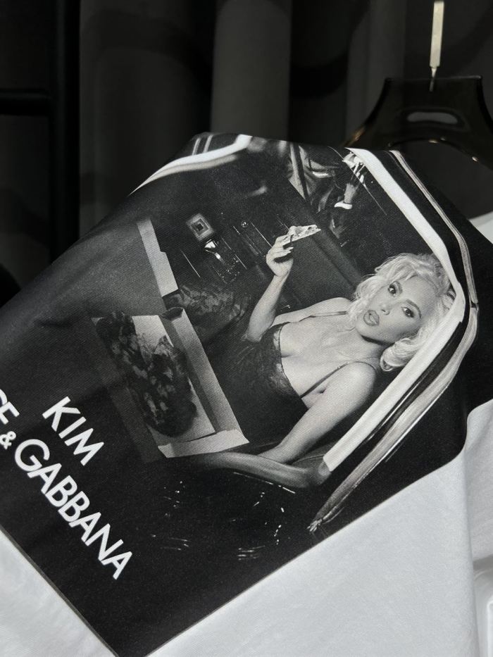 DOLCE & GABBANA CIAO KIM PIZZA-PRINT T-SHIRT – DT014