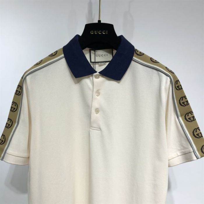 GUCCI POLO WITH INTERLOCKING G STRIPE – GGS014