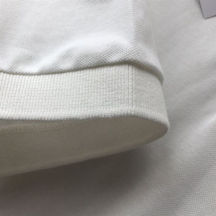 DIOR CD ICON POLO SHIRT WHITE COTTON PIQUÉ – DOT025