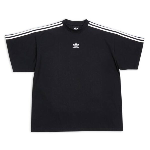 BALENCIAGA ADIDAS T-SHIRT OVERSIZED IN BLACK – BAS017