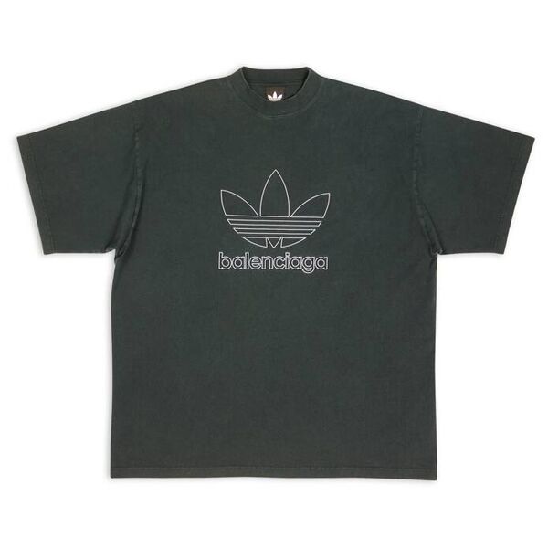 BALENCIAGA ADIDAS T-SHIRT OVERSIZED IN GREEN – BAS018