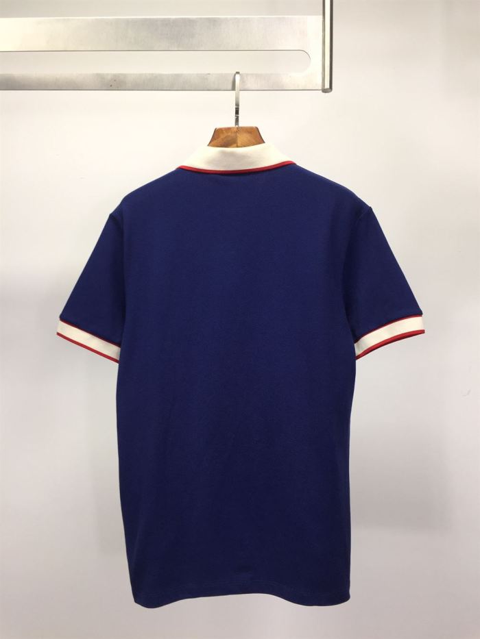 GUCCI POLO GG LOGO PATCH NAVY – GGS027