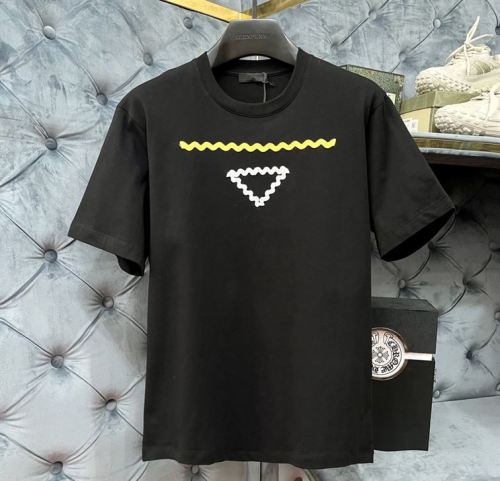 PRADA COTTON T-SHIRT BLACK – PT005