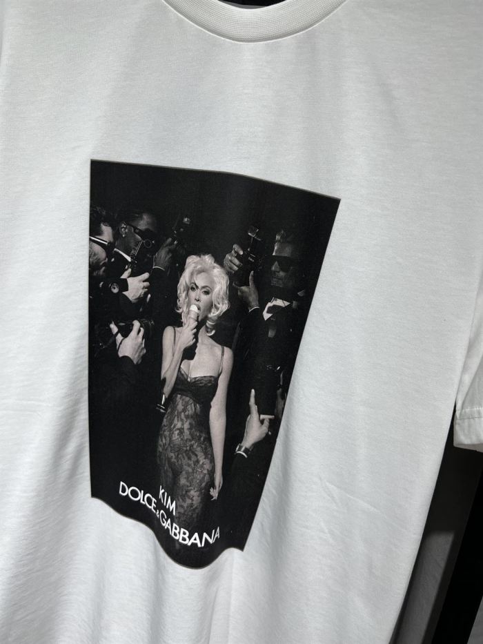 DOLCE & GABBANA CIAO KIM ICE CREAM-PRINT T-SHIRT – DT013