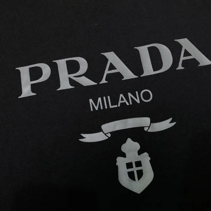 PRADA COTTON T-SHIRT BLACK – PT008