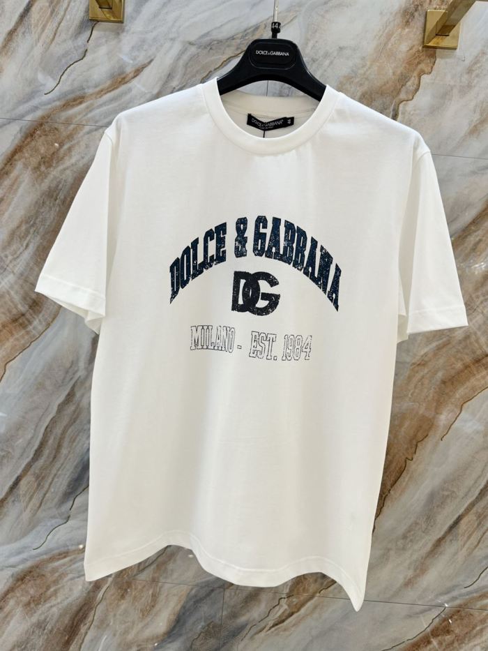 DOLCE & GABBANA COTTON T-SHIRT WITH PRINT – DT003