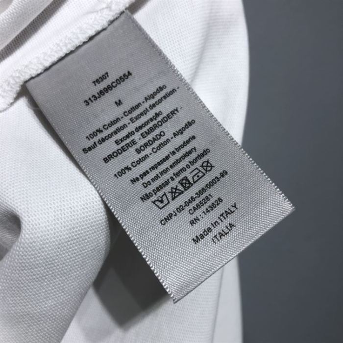 ‘CHRISTIAN DIOR ATELIER’ T-SHIRT RELAXED FIT WHITE COTTON JERSEY – DOT023