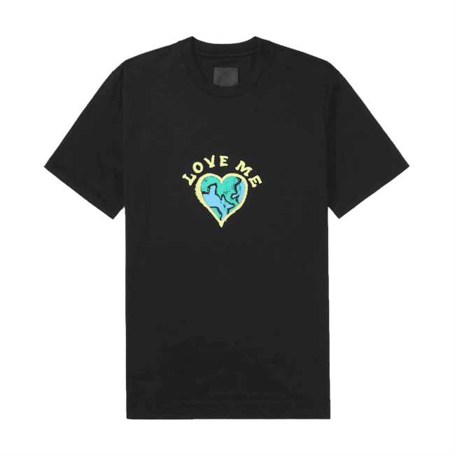 GIVENCHY LOVE ME PRINTED COTTON-JERSEY T-SHIRT – GTS010