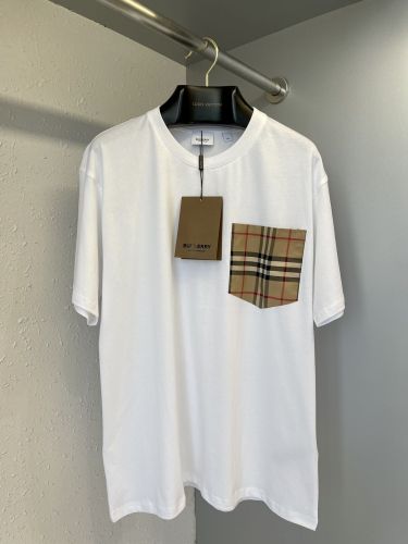 BURBERRY VINTAGE CHECK POCKET COTTON OVERSIZED T-SHIRT – BRS013