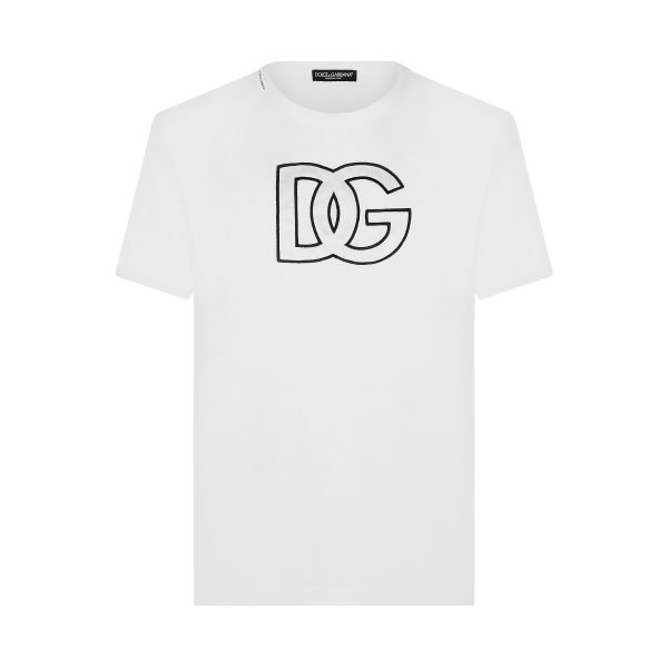 DOLCE & GABBANA COTTON T-SHIRT WITH DG PATCH – DT010