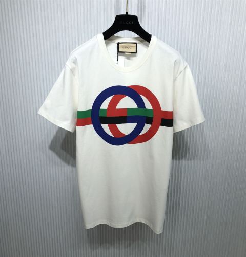 GUCCI ROUND GG PRINT COTTON T-SHIRT – GGS040