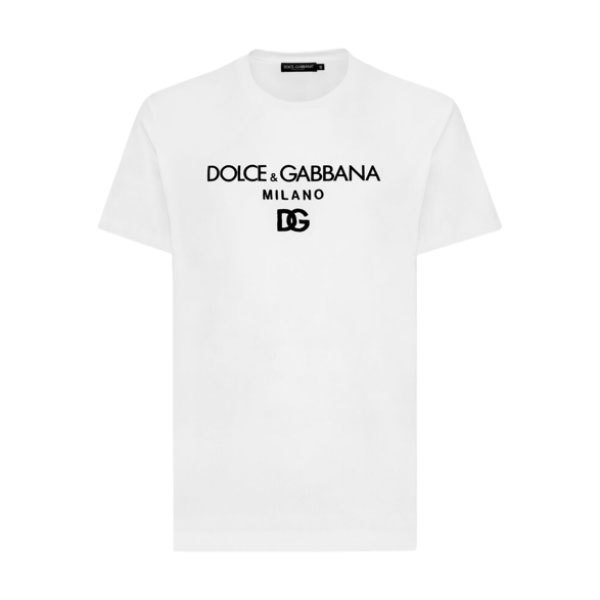 DOLCE & GABBANA COTTON T-SHIRT WITH DG EMBROIDERY – DT002