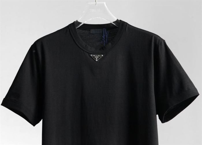 PRADA COTTON T-SHIRT BLACK – PT001