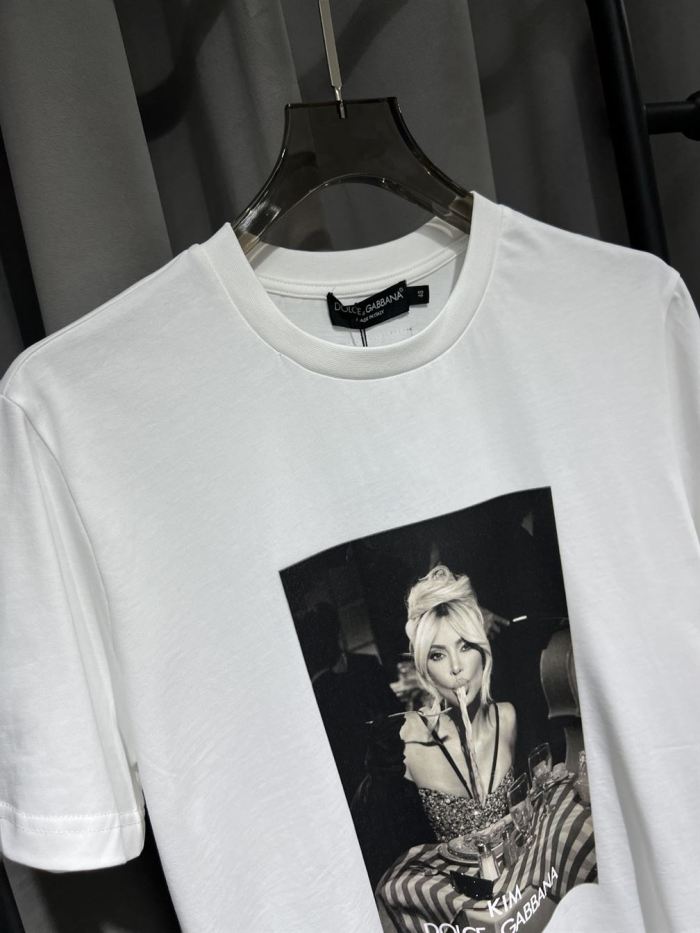 DOLCE & GABBANA CIAO KIM PASTA-PRINT T-SHIRT – DT012