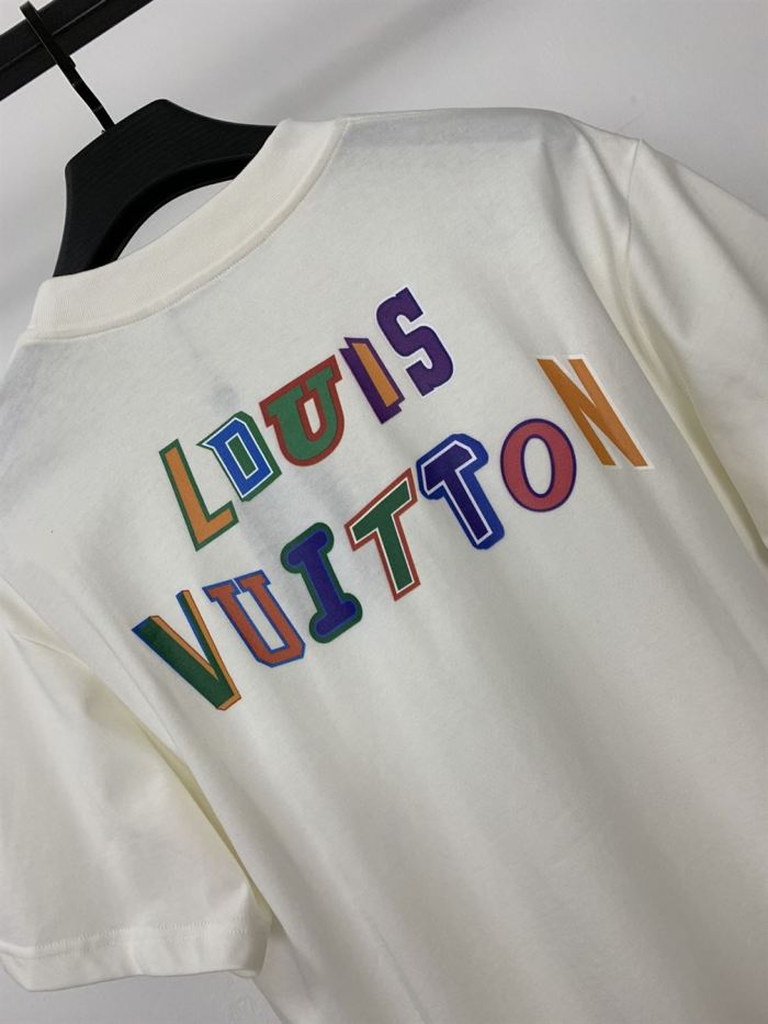 LOUIS VUITTON LV X NBA FRONT-AND-BACK LETTERS PRINT T-SHIRT – LVTS020