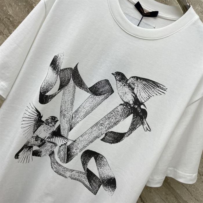 LOUIS VUITTON PRINTED COTTON T-SHIRT – LVTS063